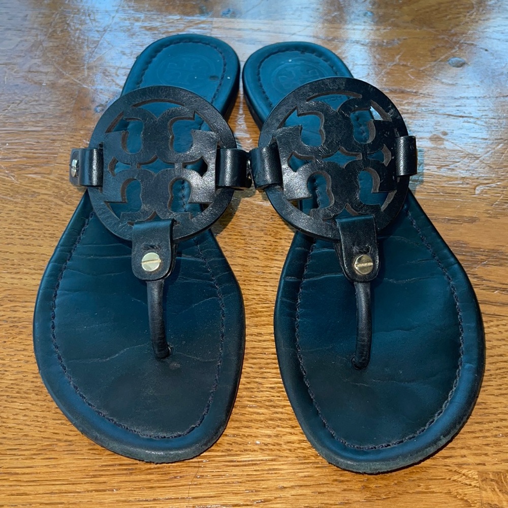 Tory Burch- MILLER SANDAL, LEATHER, BLACK